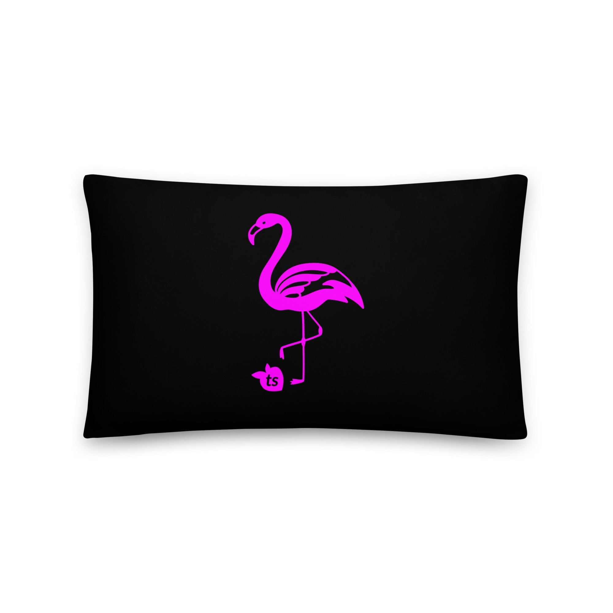 tsgabrielle® • Flamant 🦩 Rose • Pillows • Black • 3 Sizes