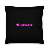 tsgabrielle® • Flamant 🦩 Rose • Pillows • Black • 3 Sizes