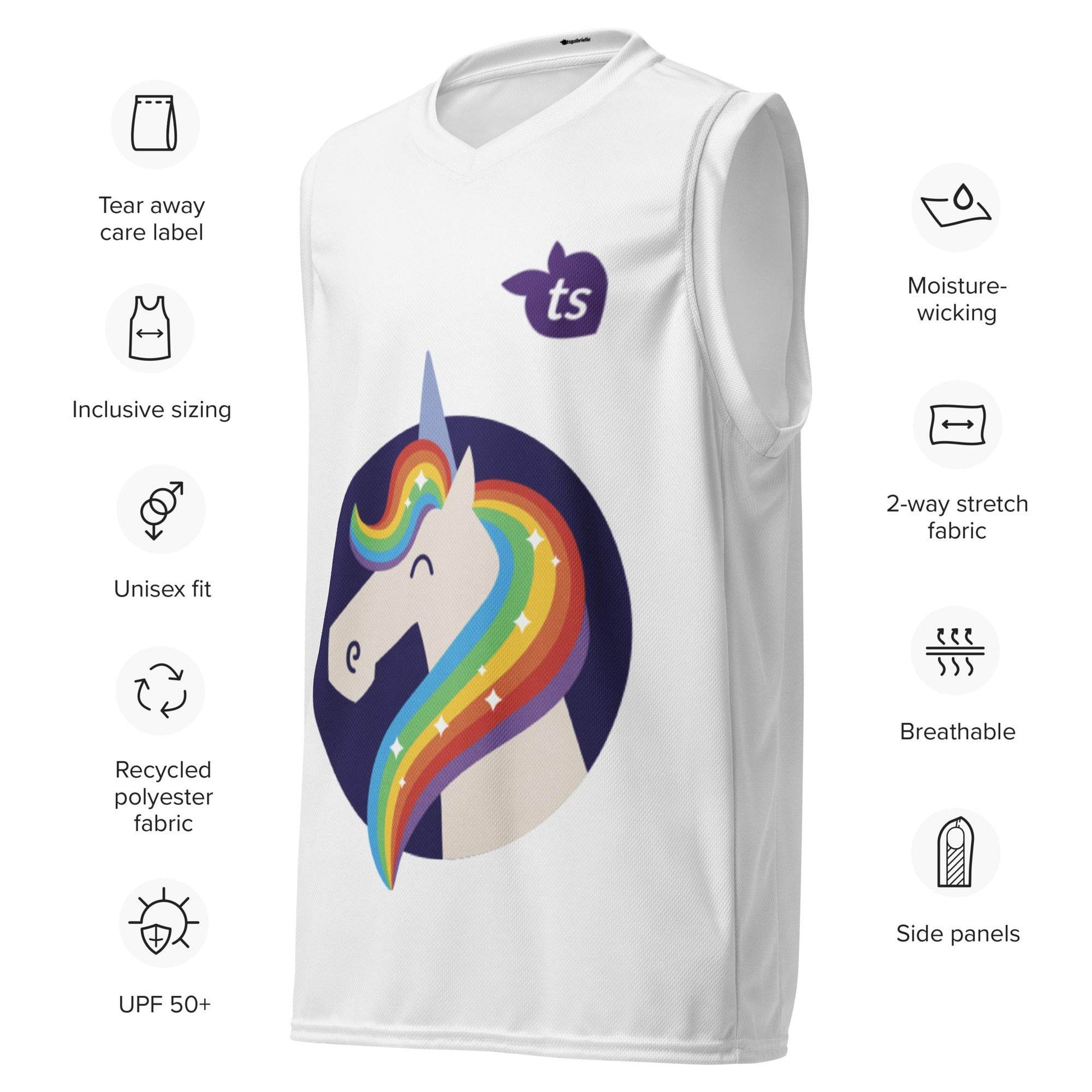 tsgabrielle • Men's • Unicorn - Moonwhisper • Basketball Jersey - tsgabrielle