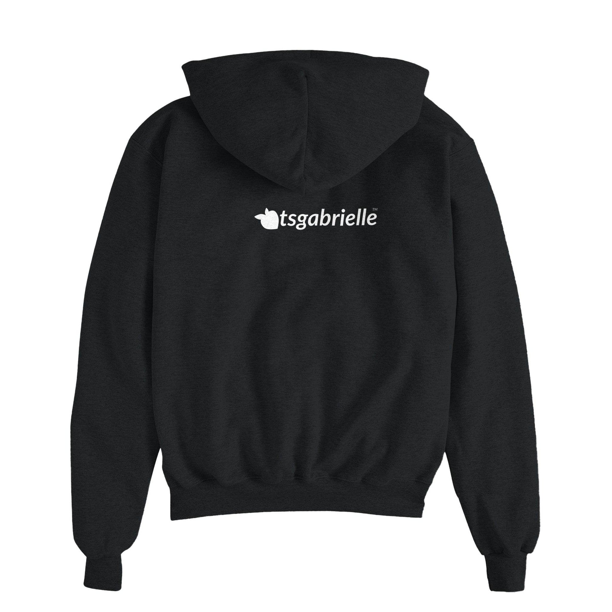 Champion® by tsgabrielle • Men's • Pride 2025 • Powerblend Zip Hood • Black - tsgabrielle