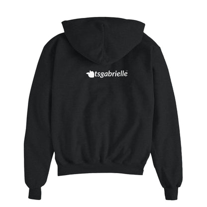 Champion® by tsgabrielle • Men's • Pride 2025 • Powerblend Zip Hood • Black - tsgabrielle
