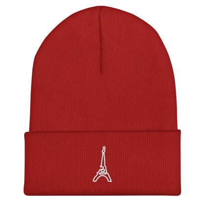 tsgabrielle • Paris - La Tour Eiffel • Cuffed Beanie Red • Red - tsgabrielle