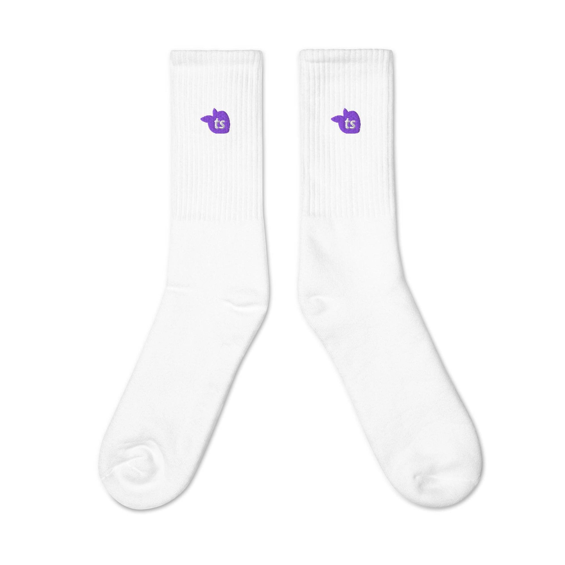tsgabrielle • Men's • Embroidered Socks • White - tsgabrielle
