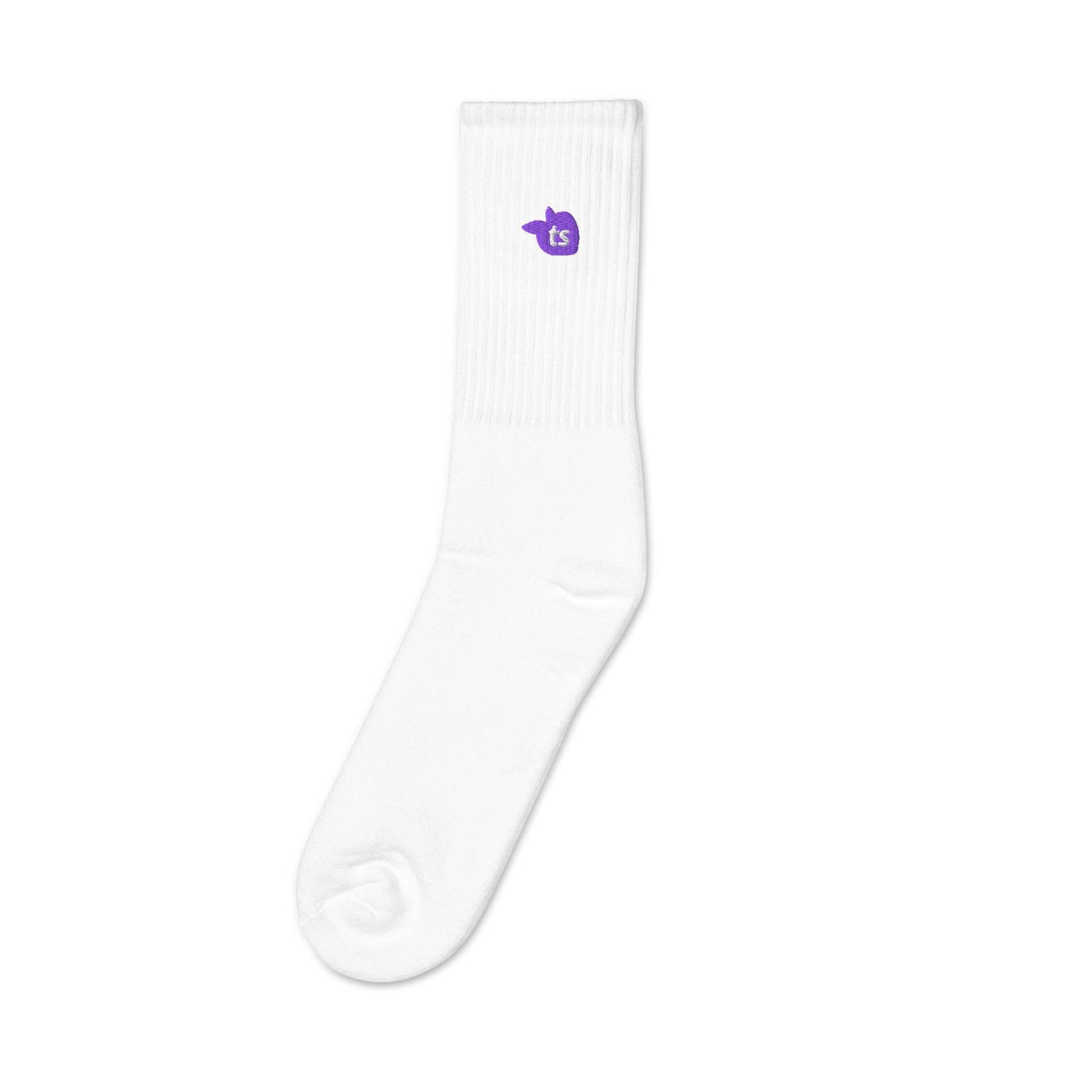 tsgabrielle • Men's • Embroidered Socks • White - tsgabrielle