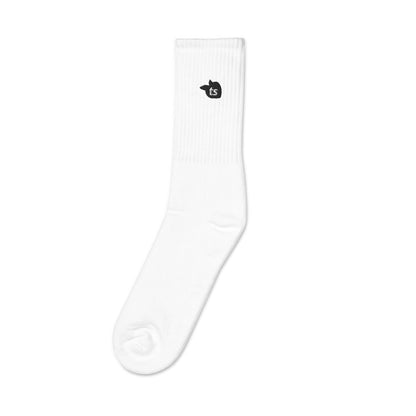 tsgabrielle • Trans / Women's • Embroidered Socks • White • 2 Sizes - tsgabrielle