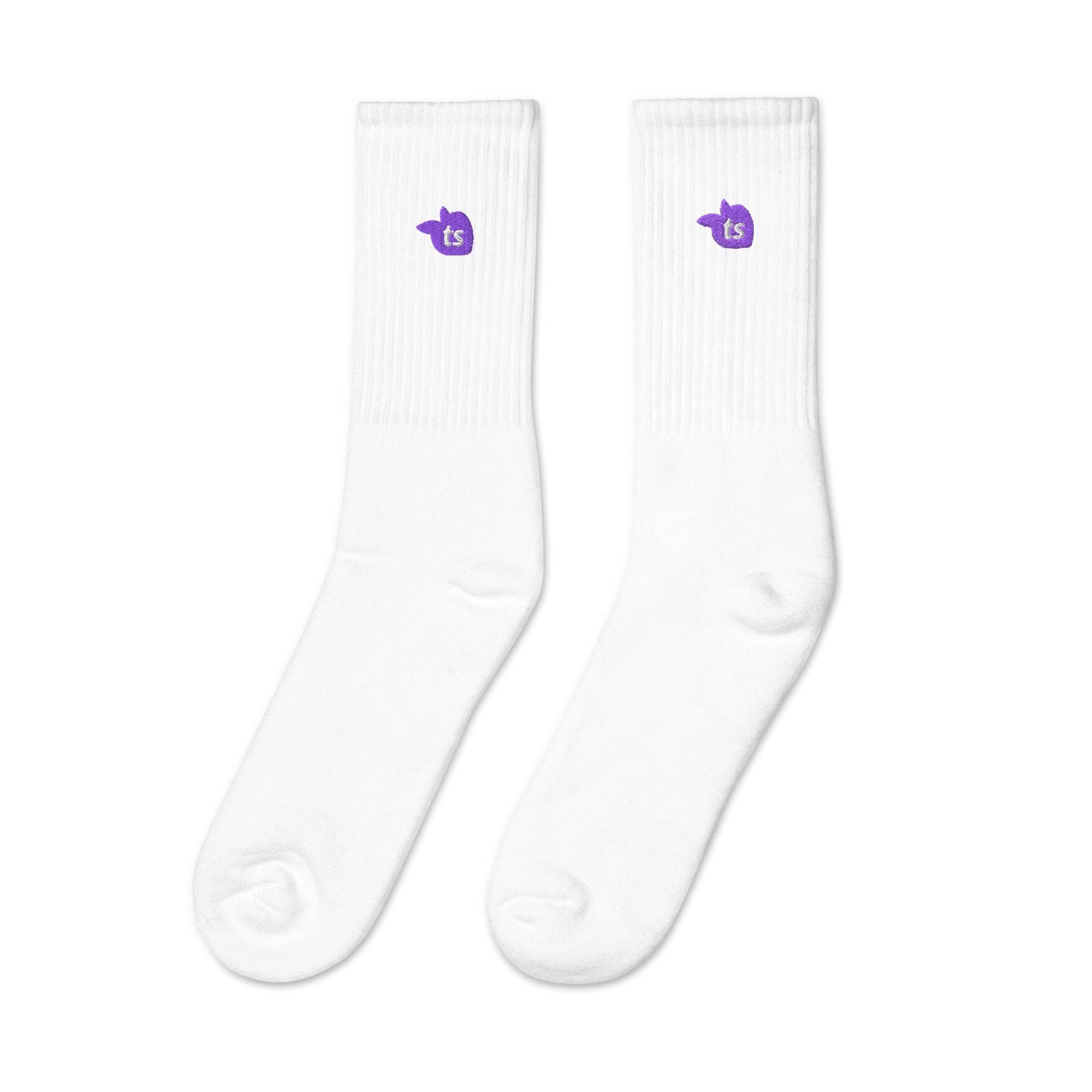tsgabrielle • Men's • Embroidered Socks • White - tsgabrielle