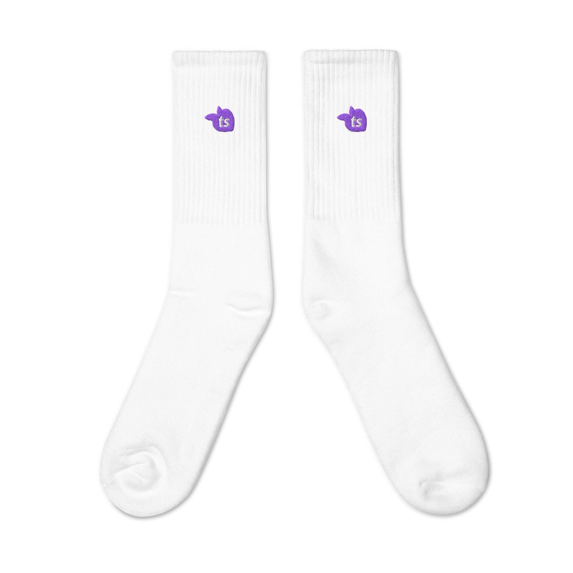tsgabrielle • Men's • Embroidered Socks • White - tsgabrielle