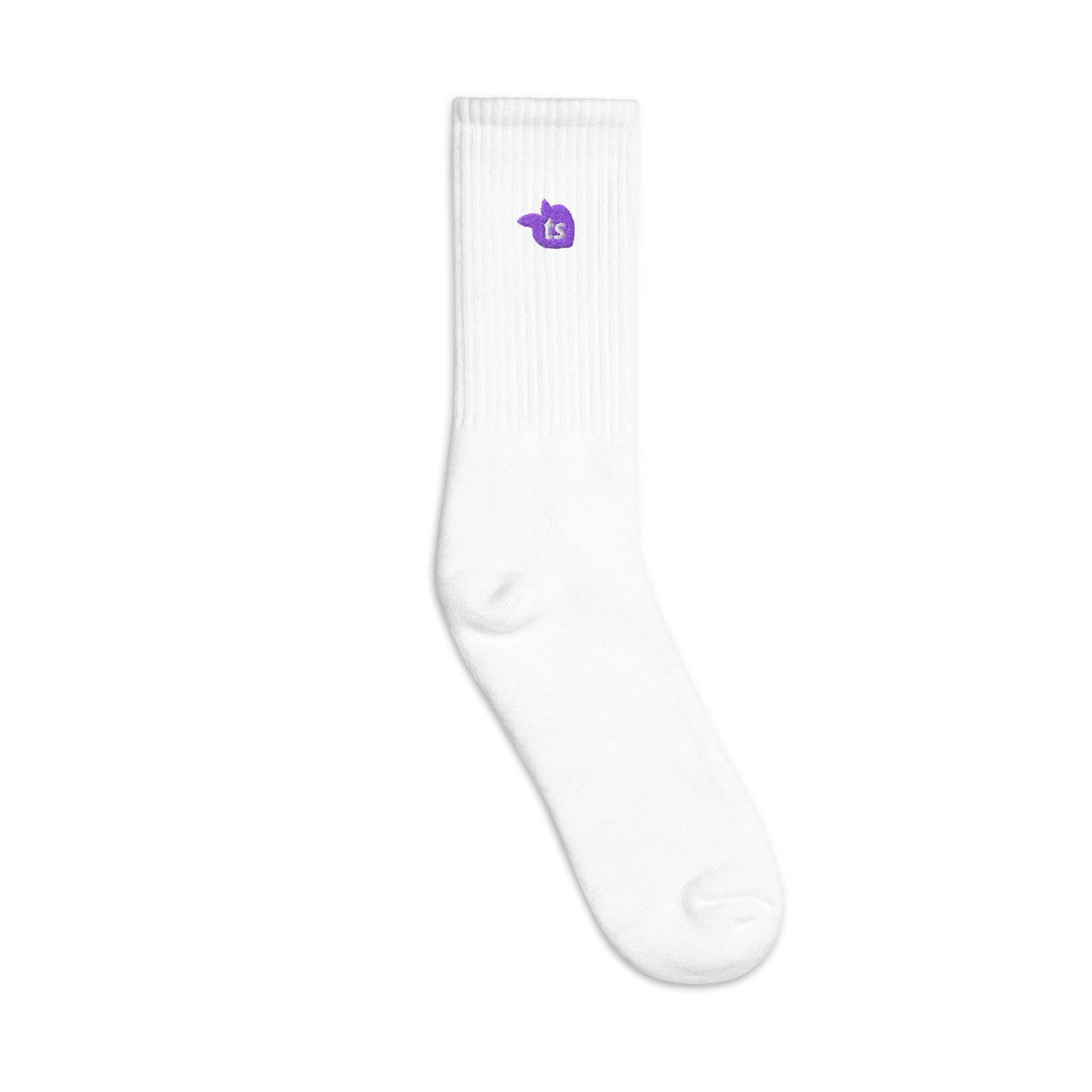 tsgabrielle • Men's • Embroidered Socks • White - tsgabrielle