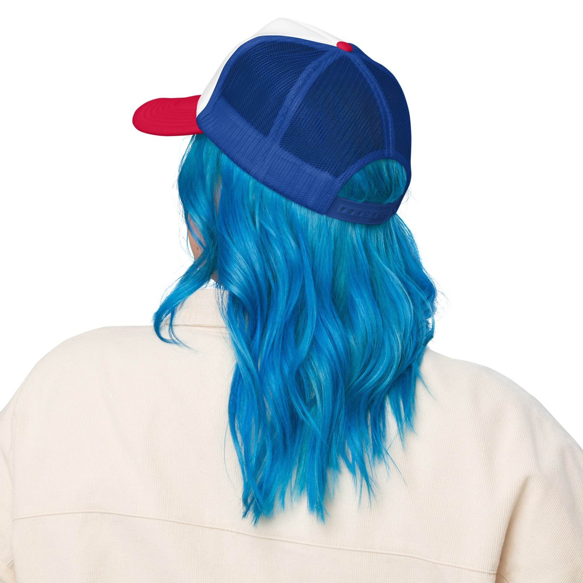 tsgabrielle • Foam Trucker Hat • Red and Blue - tsgabrielle