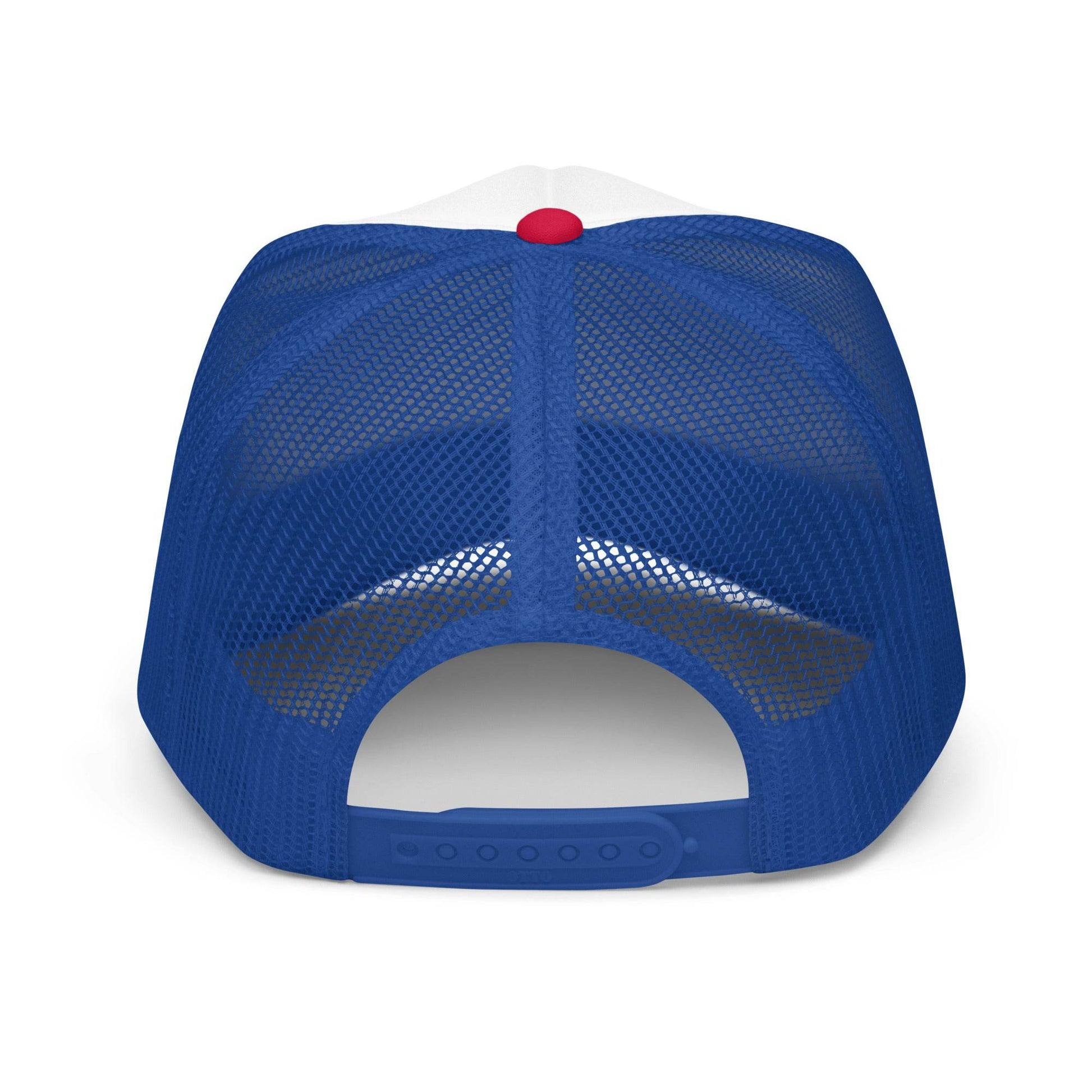 tsgabrielle • Foam Trucker Hat • Red and Blue - tsgabrielle