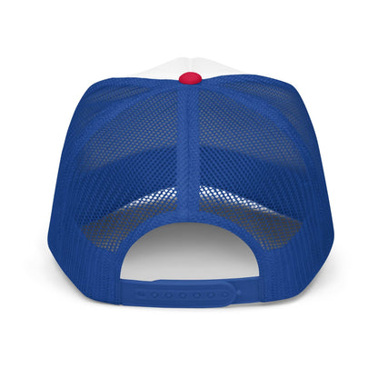 tsgabrielle • Foam Trucker Hat • Red and Blue - tsgabrielle