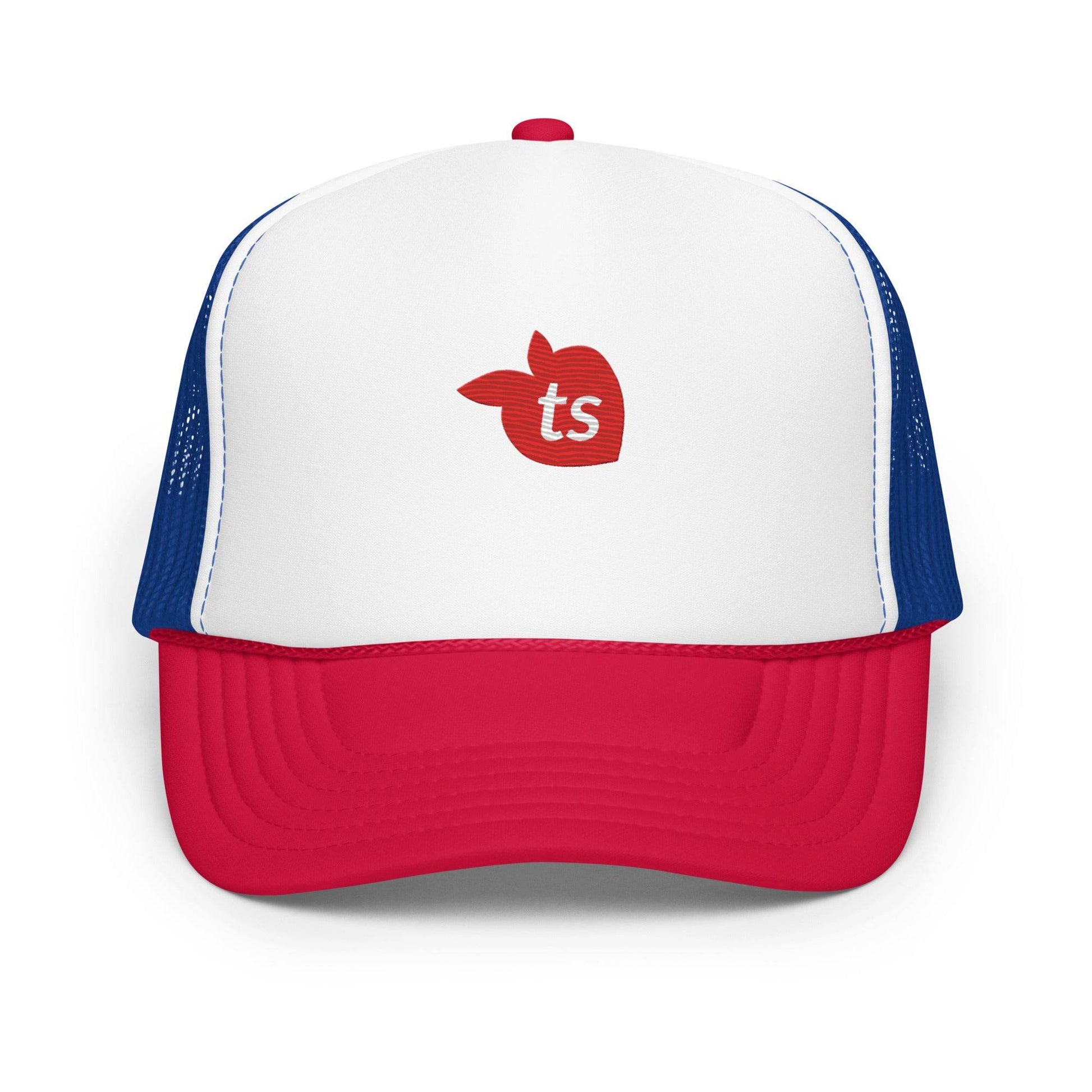 tsgabrielle • Foam Trucker Hat • Red and Blue - tsgabrielle