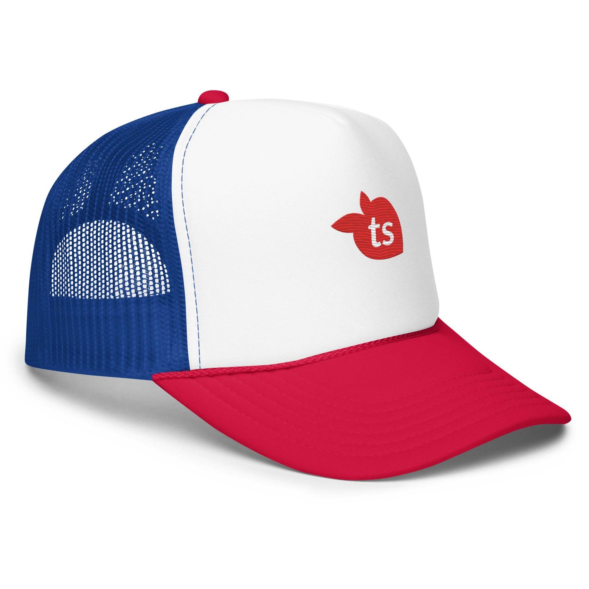 tsgabrielle • Foam Trucker Hat • Red and Blue - tsgabrielle