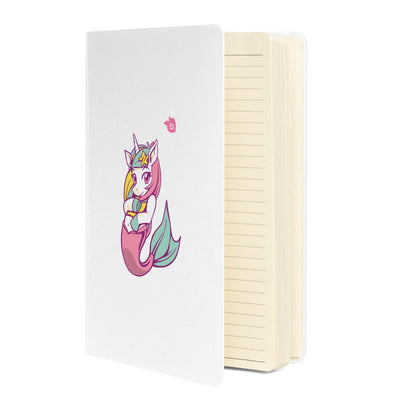JournalBook® by tsgabrielle • Unicorn - Lunabelle • Hardcover Bound Notebook • White - tsgabrielle