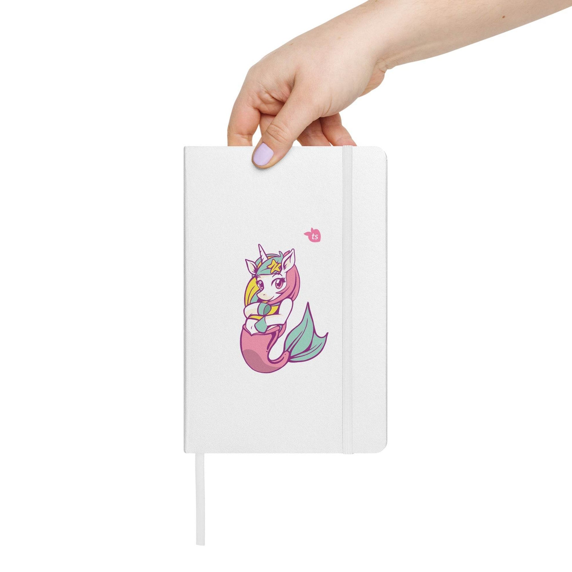 JournalBook® by tsgabrielle • Unicorn - Lunabelle • Hardcover Bound Notebook • White - tsgabrielle