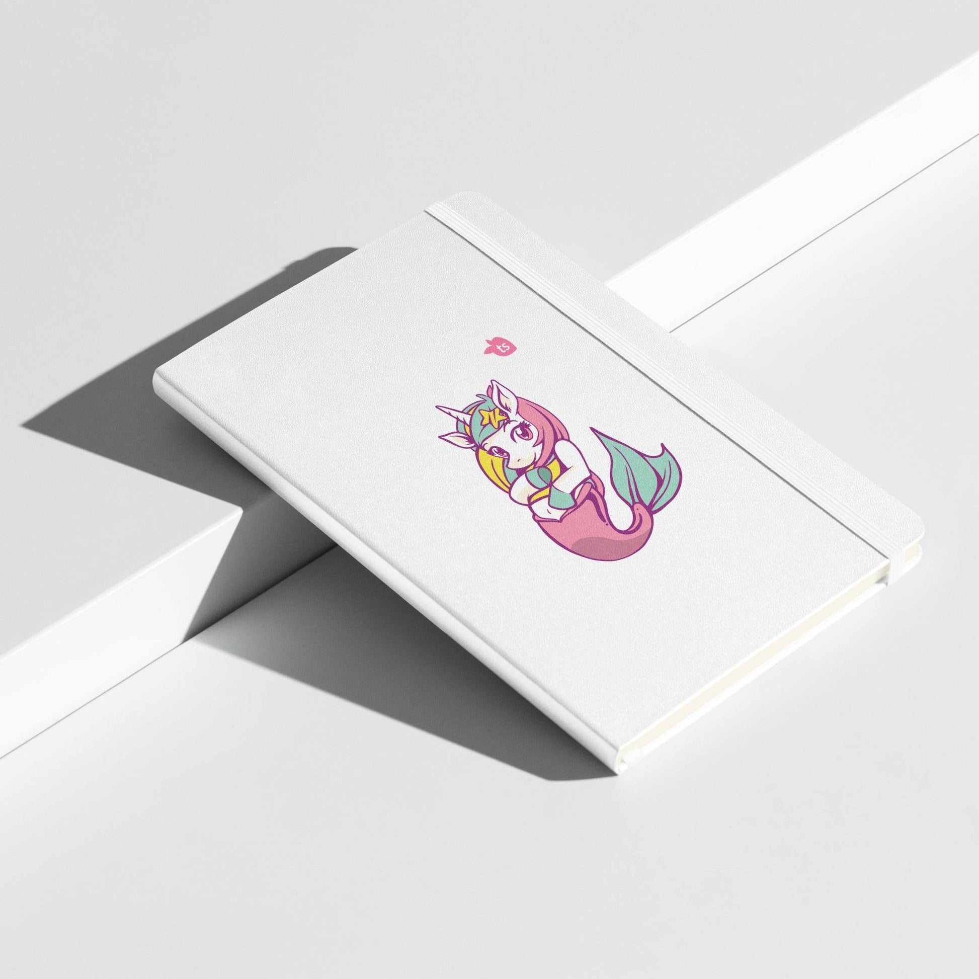 JournalBook® by tsgabrielle • Unicorn - Lunabelle • Hardcover Bound Notebook • White - tsgabrielle