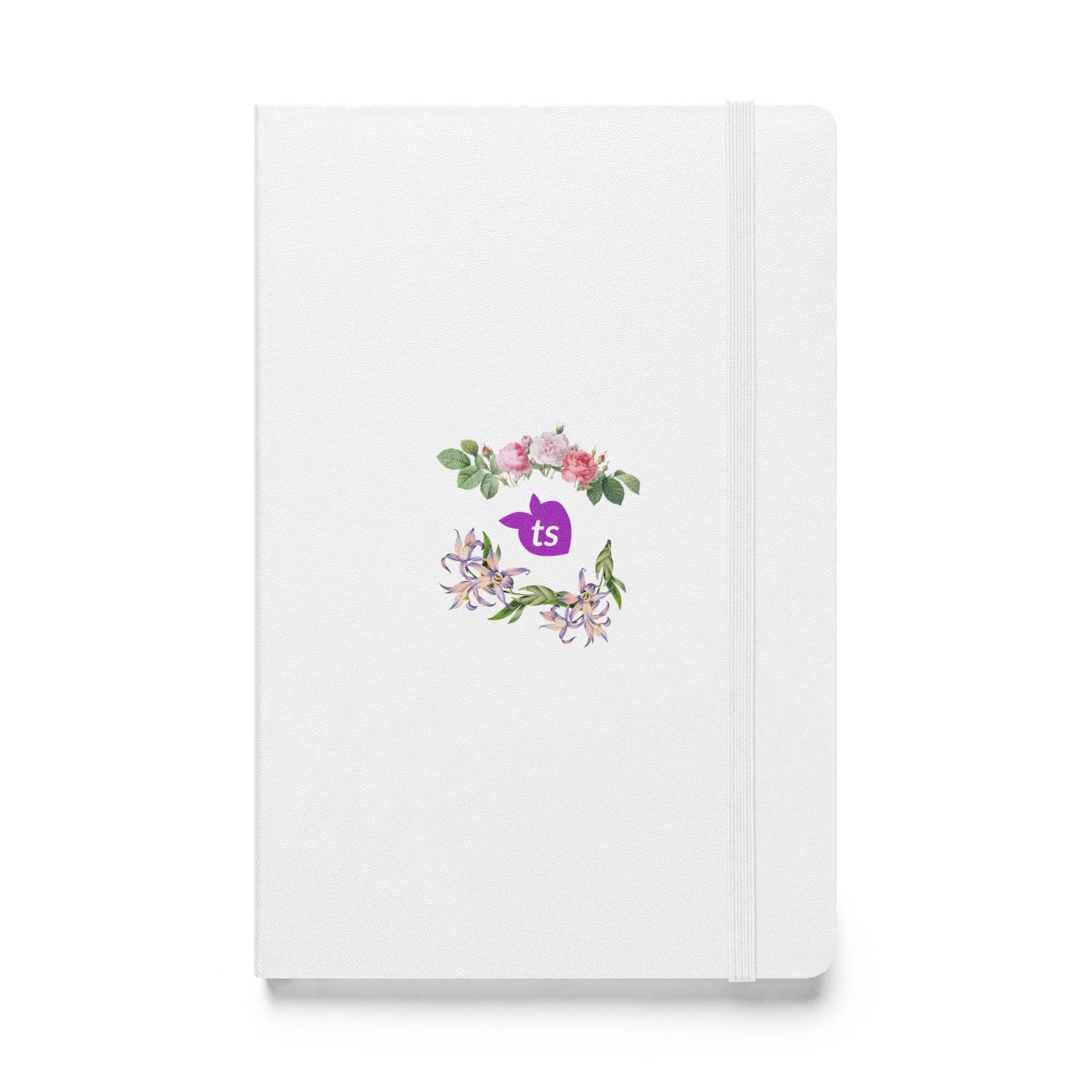 JournalBook® by tsgabrielle • TransFLOWer • Hardcover Bound Notebook • White - tsgabrielle
