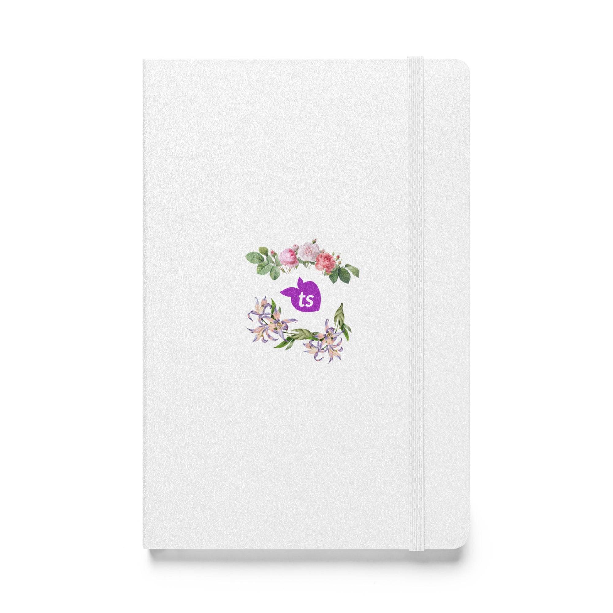 JournalBook® by tsgabrielle • TransFLOWer • Hardcover Bound Notebook • White - tsgabrielle