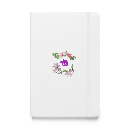 JournalBook® by tsgabrielle • TransFLOWer • Hardcover Bound Notebook • White - tsgabrielle