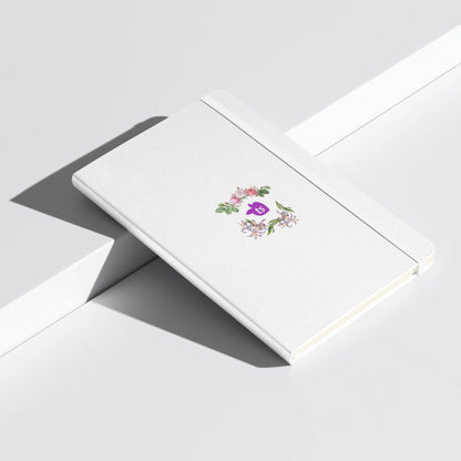 JournalBook® by tsgabrielle • TransFLOWer • Hardcover Bound Notebook • White - tsgabrielle