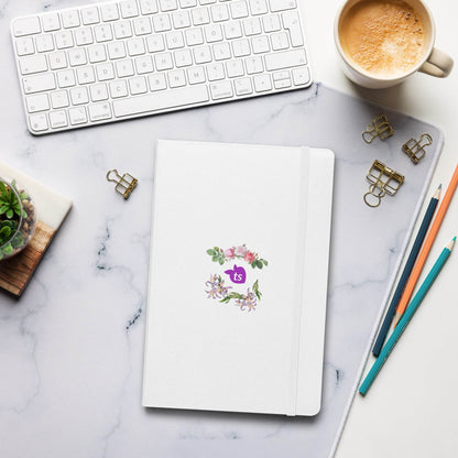 JournalBook® by tsgabrielle • TransFLOWer • Hardcover Bound Notebook • White - tsgabrielle