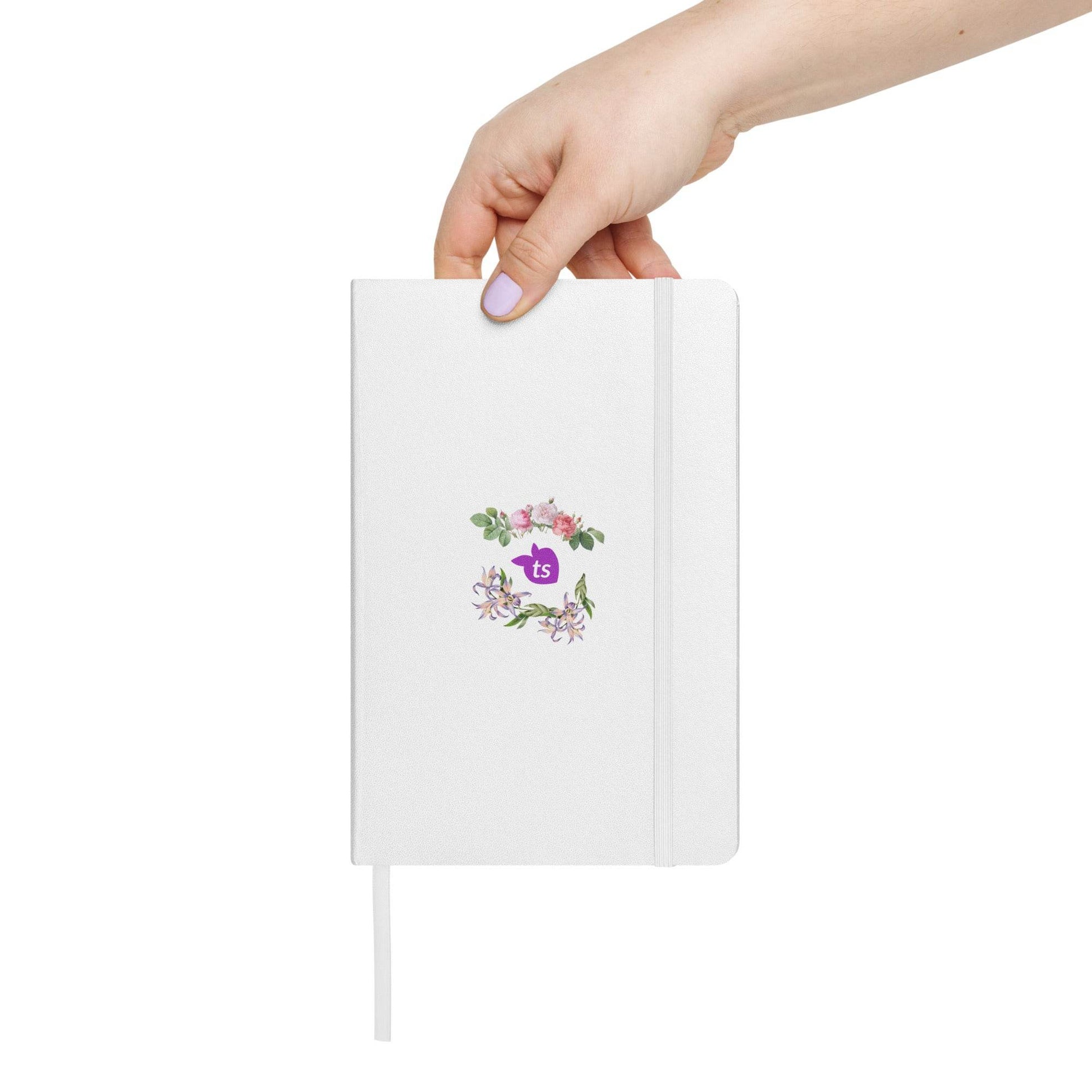 JournalBook® by tsgabrielle • TransFLOWer • Hardcover Bound Notebook • White - tsgabrielle