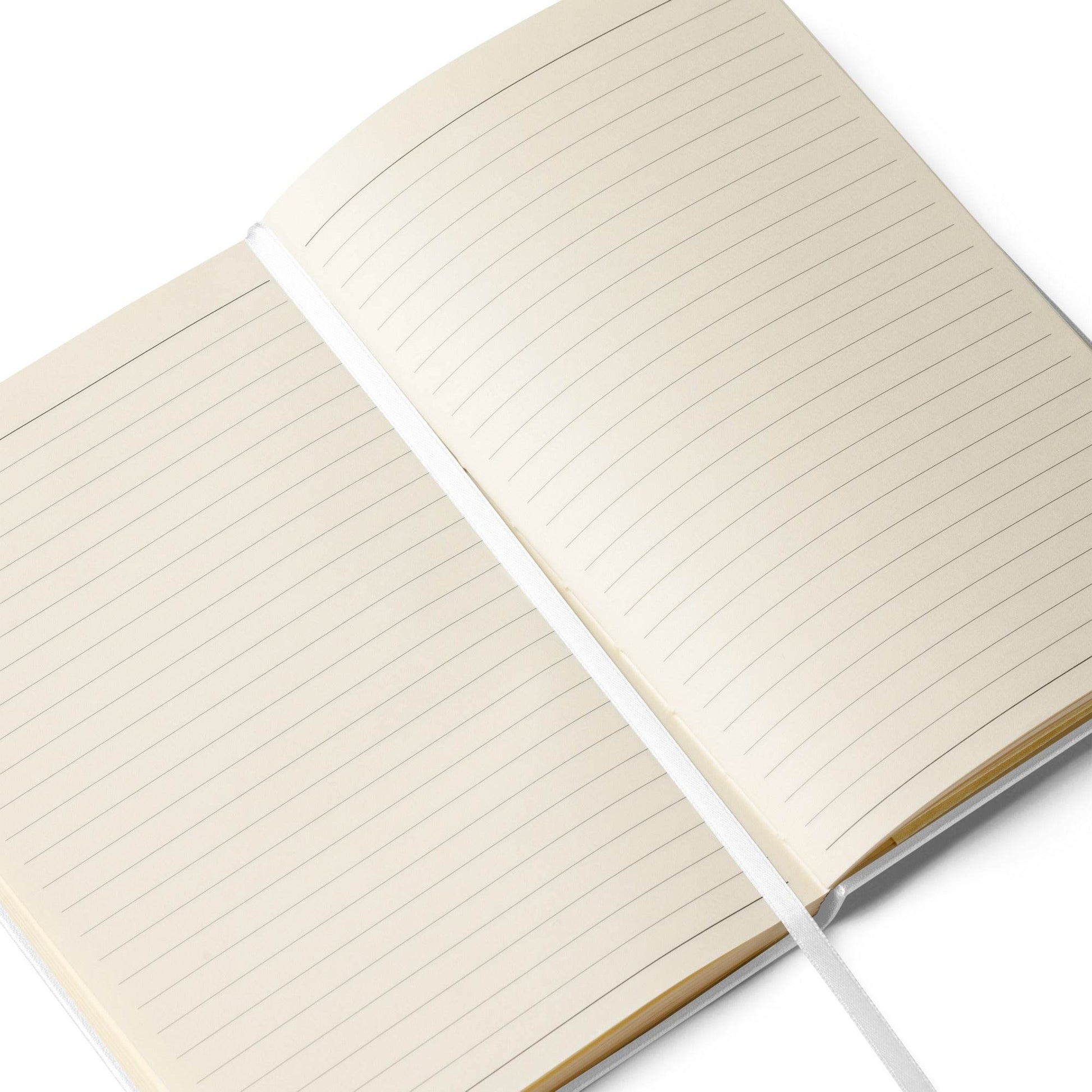 JournalBook® by tsgabrielle • TransFLOWer • Hardcover Bound Notebook • White - tsgabrielle