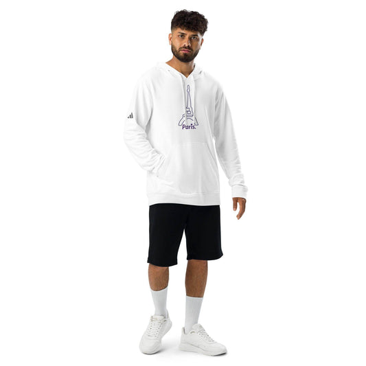 adidas® by tsgabrielle • Men’s • Paris • Fleece Hoodie • White - tsgabrielle