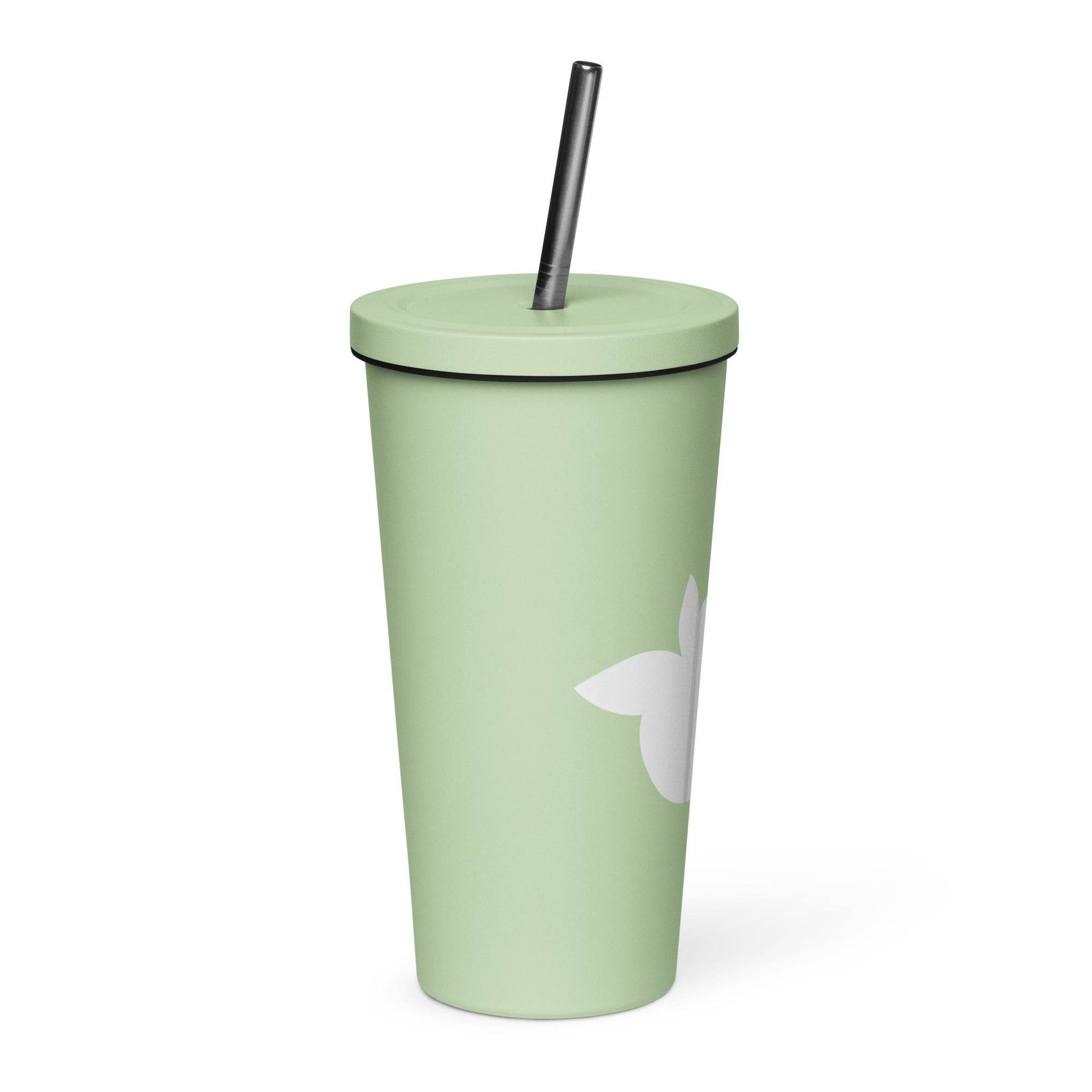 tsgabrielle • Insulated Tumbler with a Straw • Mint • 20 oz - 600 ml - tsgabrielle