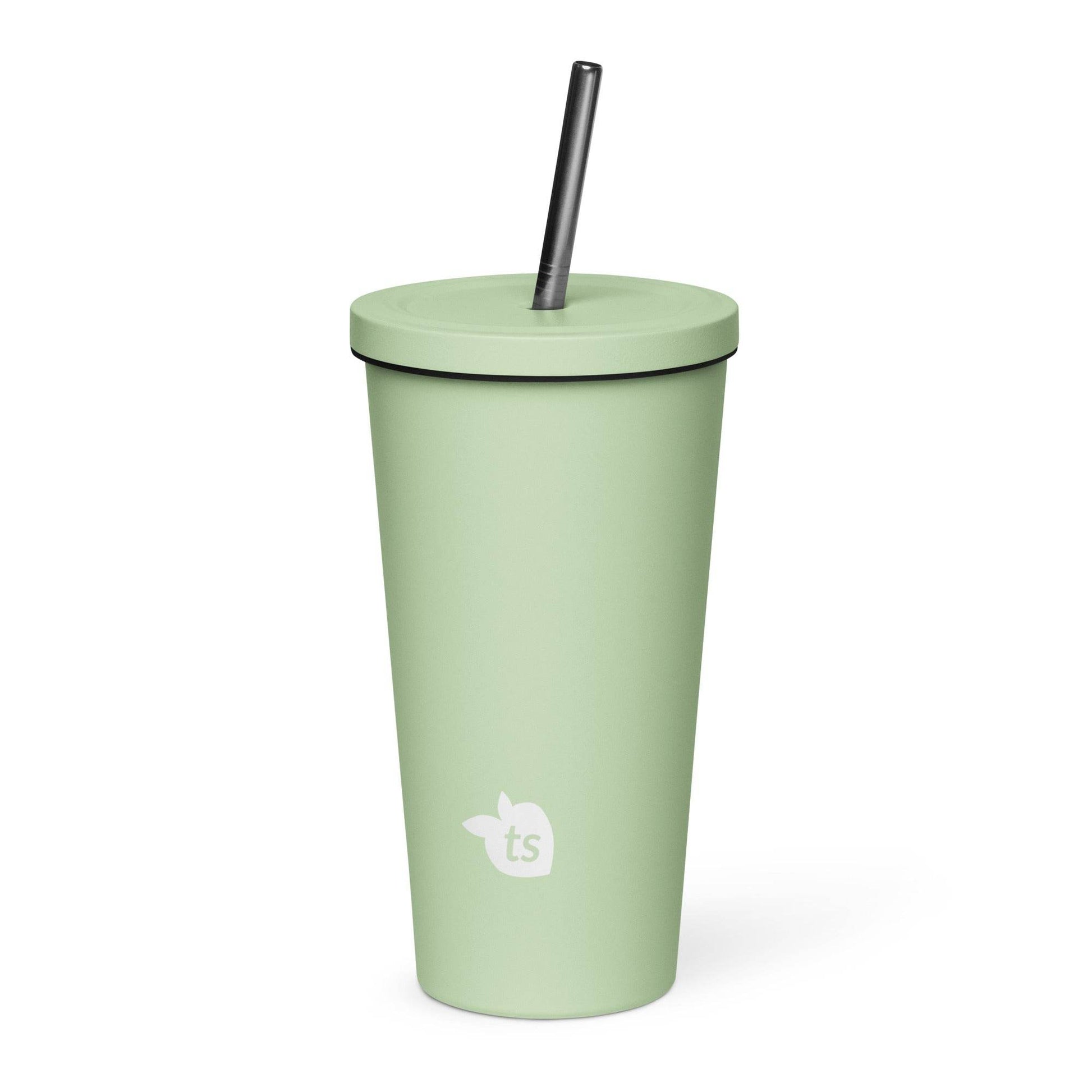 tsgabrielle • Insulated Tumbler with a Straw • Mint • 20 oz - 600 ml - tsgabrielle
