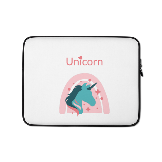 tsgabrielle • Unicorn - Seraphina • Laptop Sleeve • White • 2 Sizes - 13" and 15"