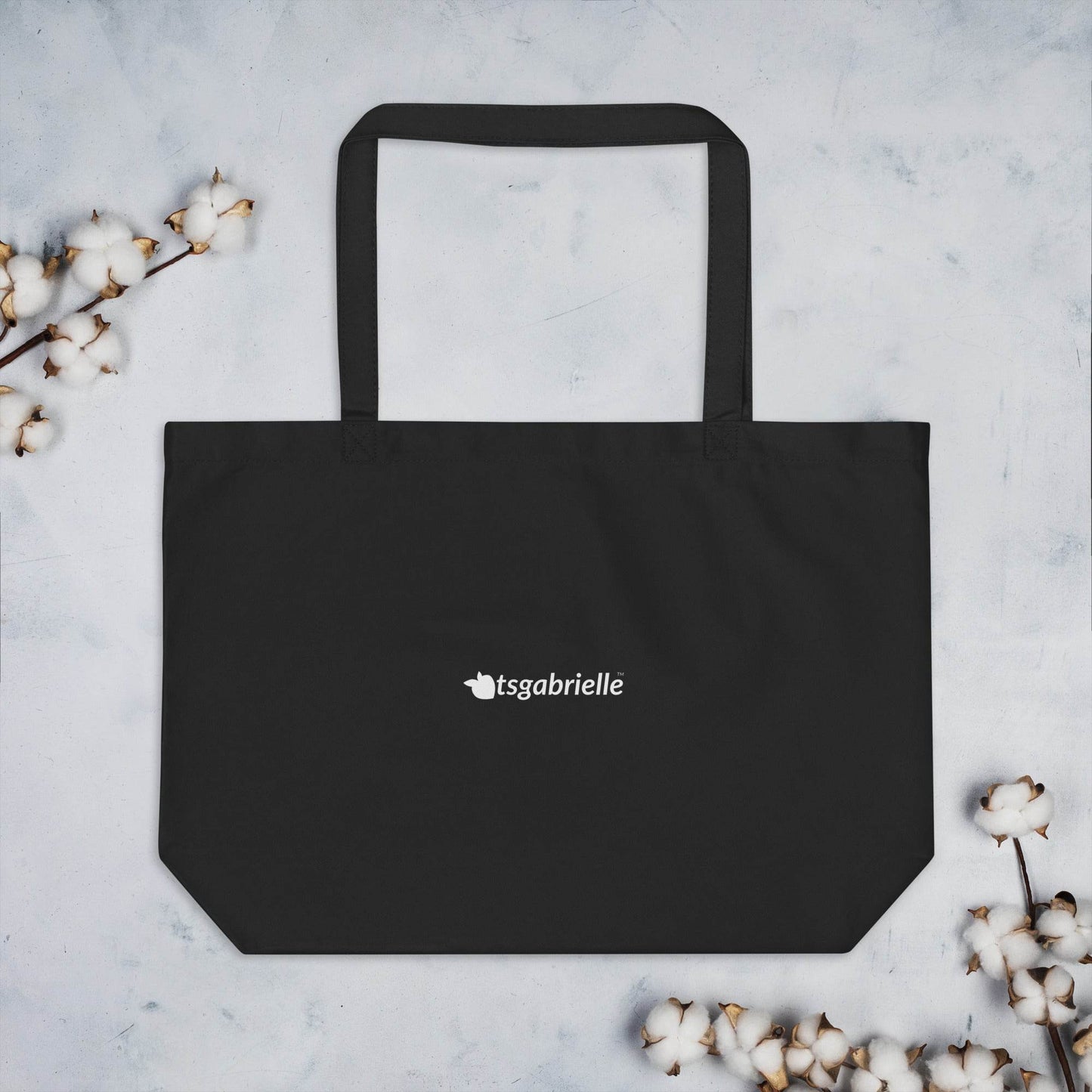 tsgabrielle • Pride 2025 • Large Tote Bag • Black • Cotton Organic - tsgabrielle