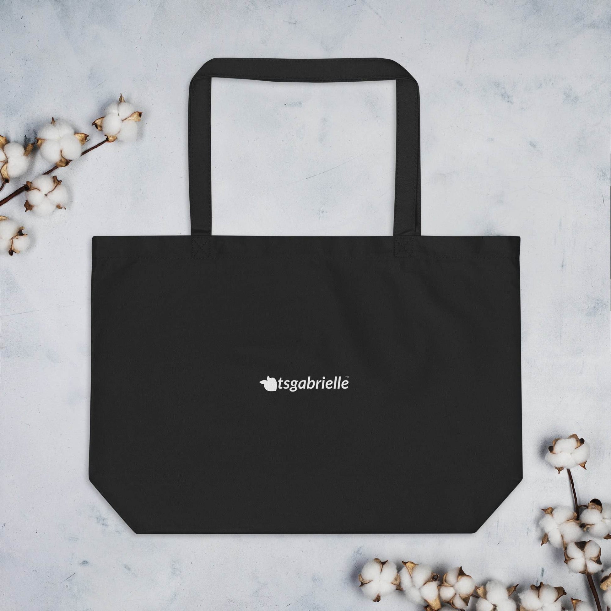 tsgabrielle • Pride 2025 • Large Tote Bag • Black • Cotton Organic - tsgabrielle