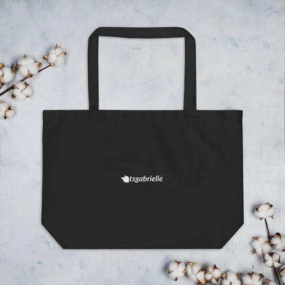 tsgabrielle • Pride 2025 • Large Tote Bag • Black • Cotton Organic - tsgabrielle