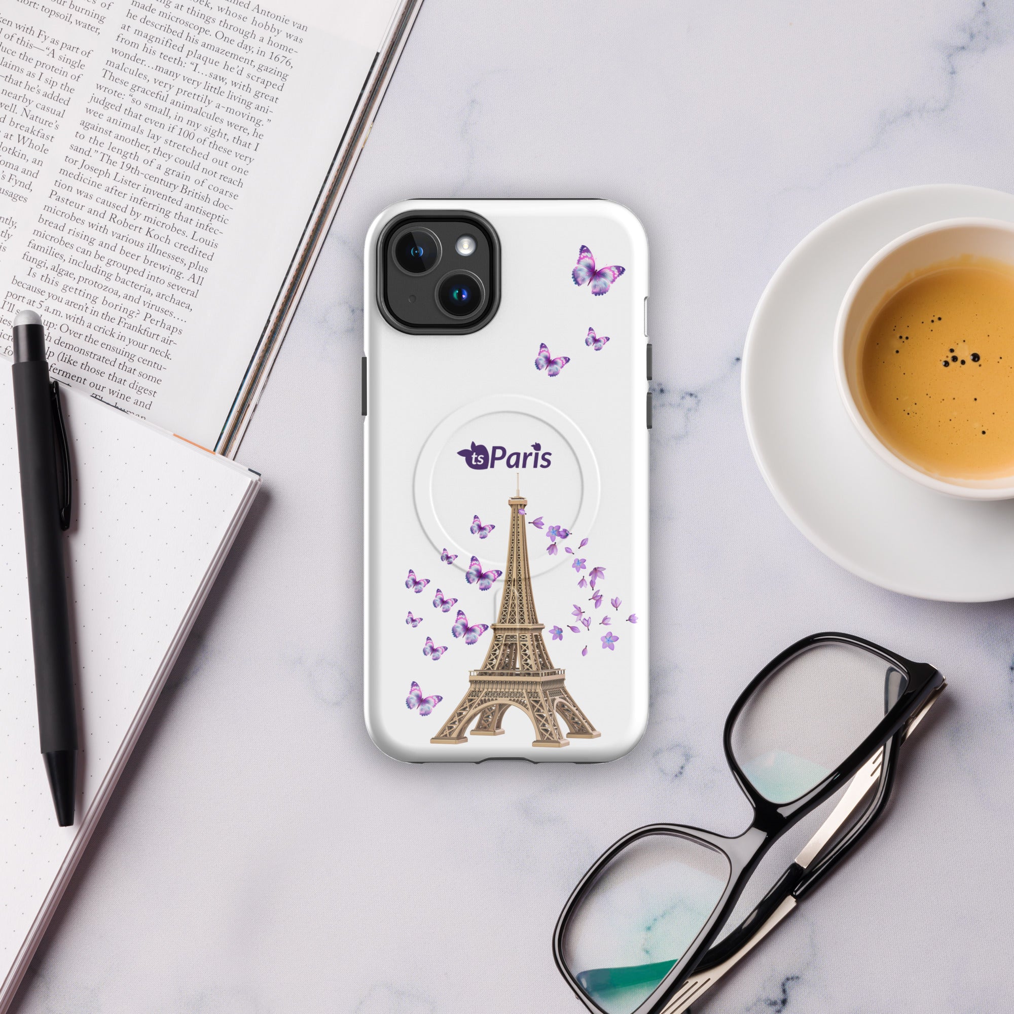tsgabrielle® • Paris - La Tour Eiffel • Tough Case Compatible with iPhone® • MagSafe® • Latest Models •