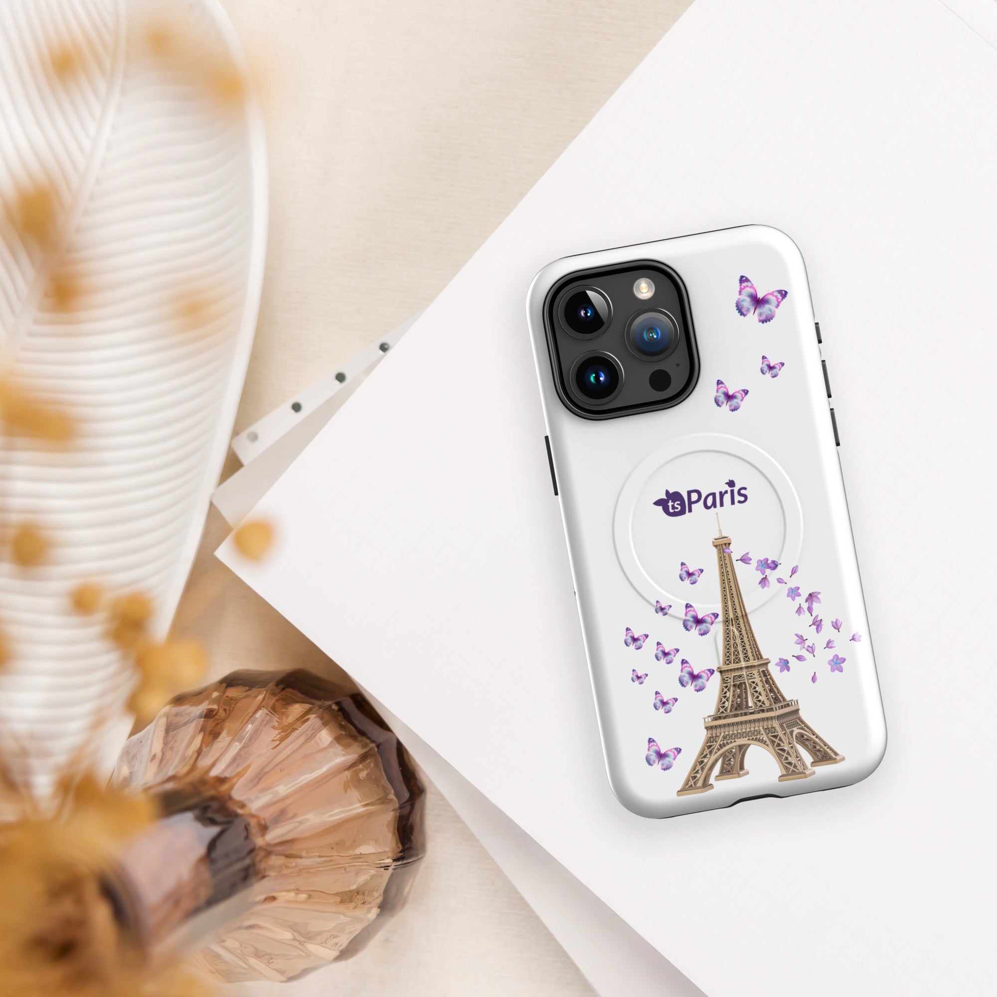 tsgabrielle® • Paris - La Tour Eiffel • Tough Case Compatible with iPhone® • MagSafe® • Latest Models •