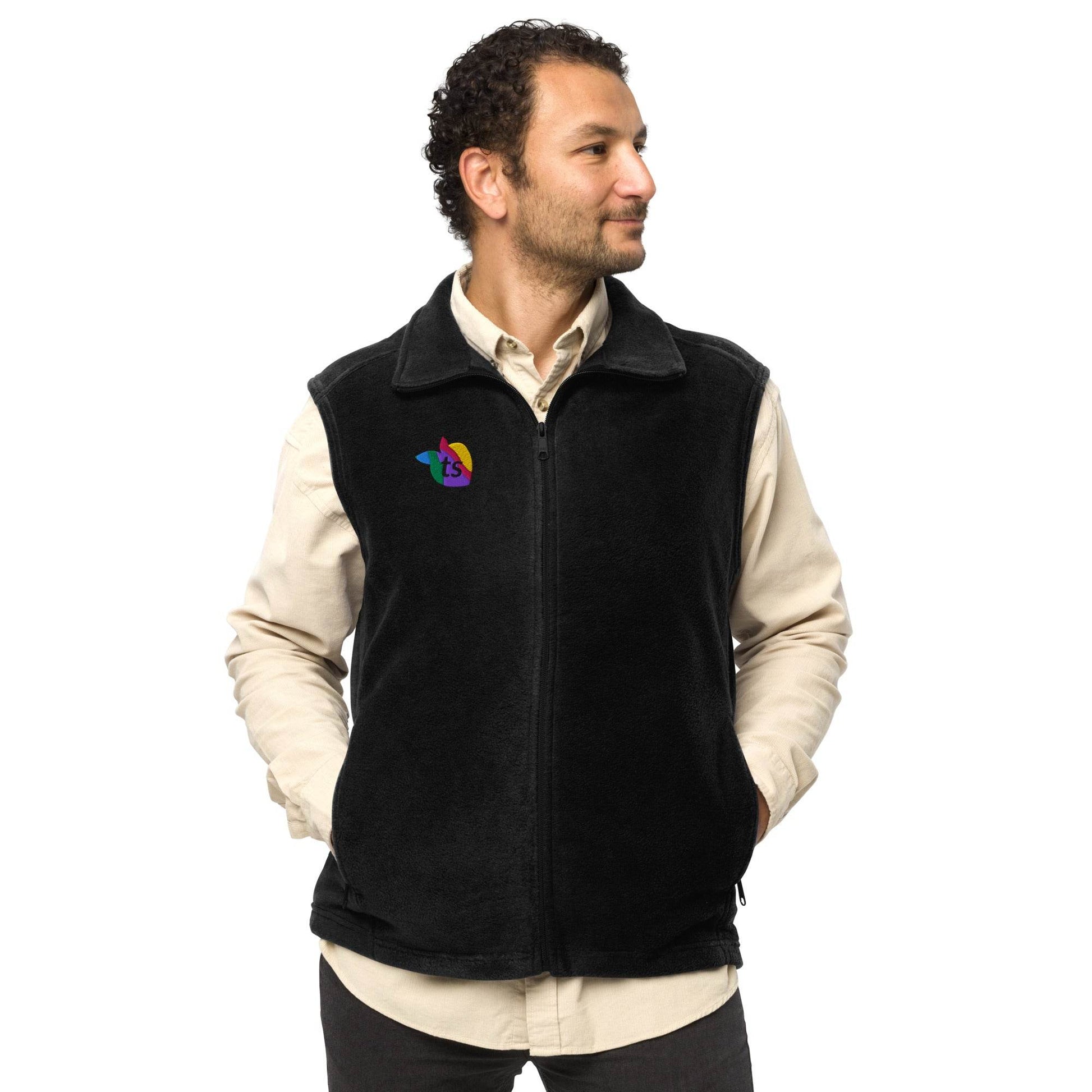 Columbia® by tsgabrielle • Men's • Pride 2025 • Fleece Vest • Black - tsgabrielle