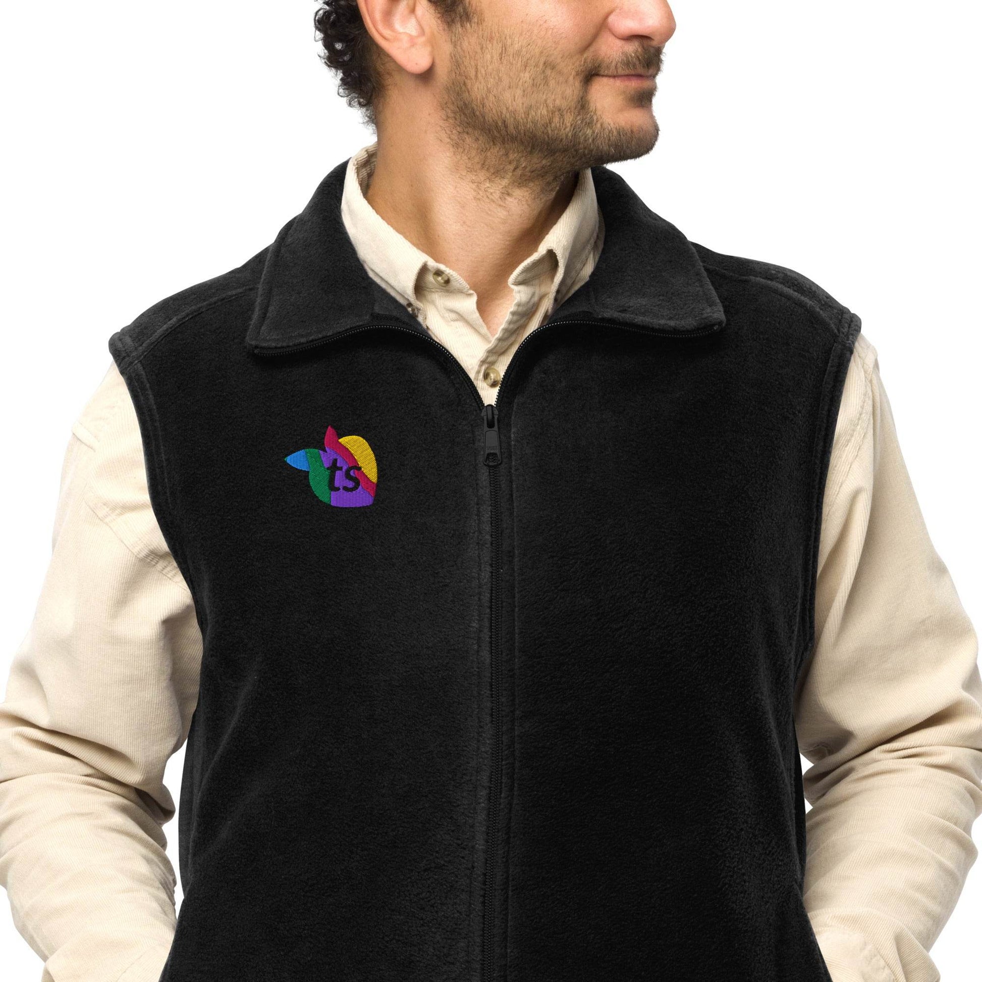 Columbia® by tsgabrielle • Men's • Pride 2025 • Fleece Vest • Black - tsgabrielle