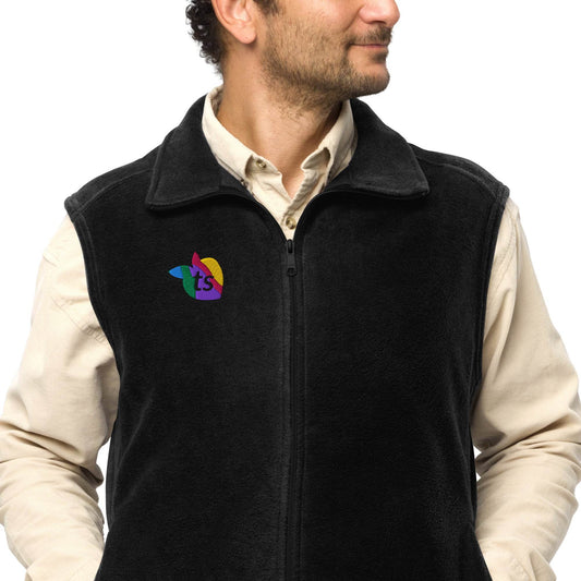Columbia® by tsgabrielle • Men's • Pride 2025 • Fleece Vest • Black - tsgabrielle