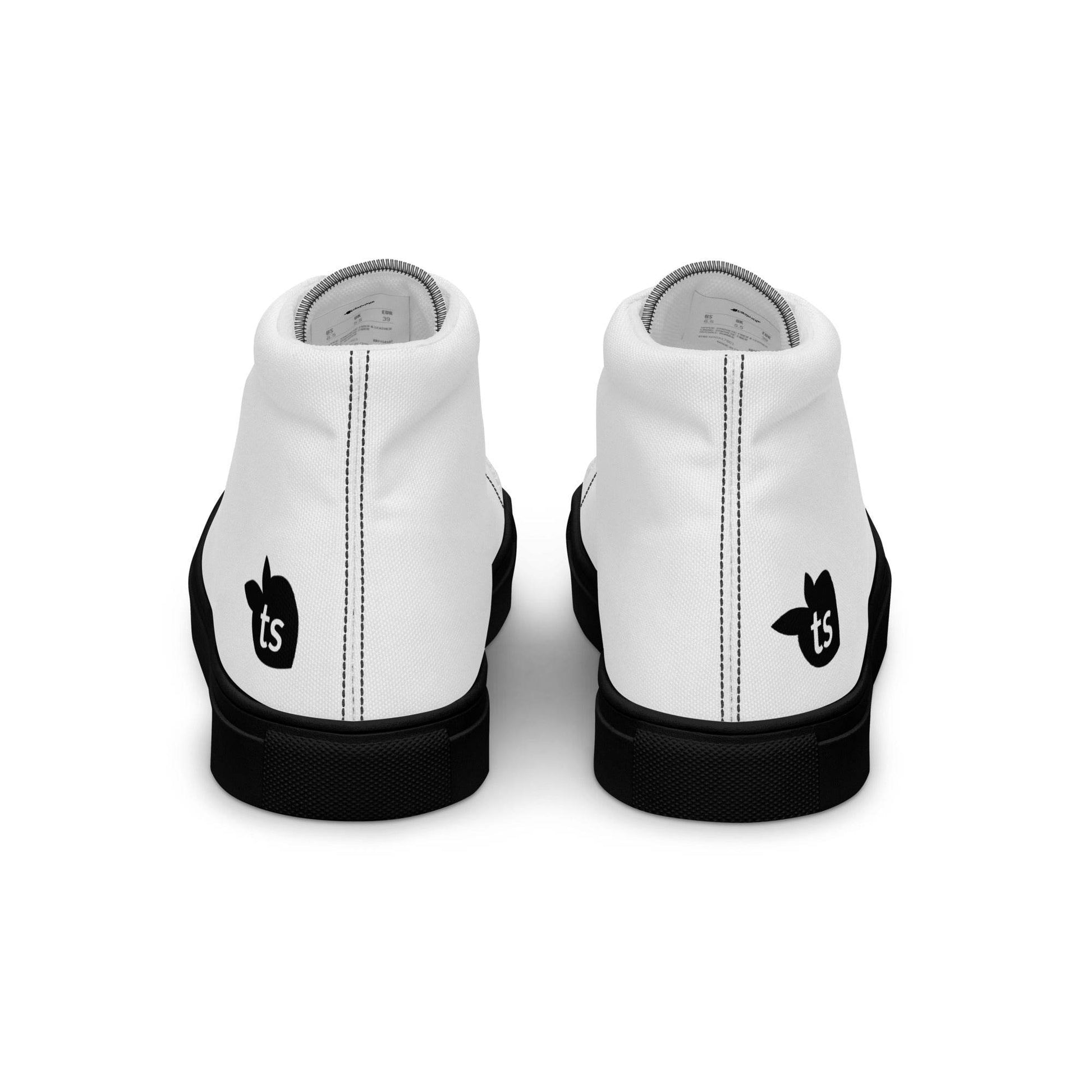 tsgabrielle • Men’s • High Top Canvas Shoes • Black Peach - tsgabrielle