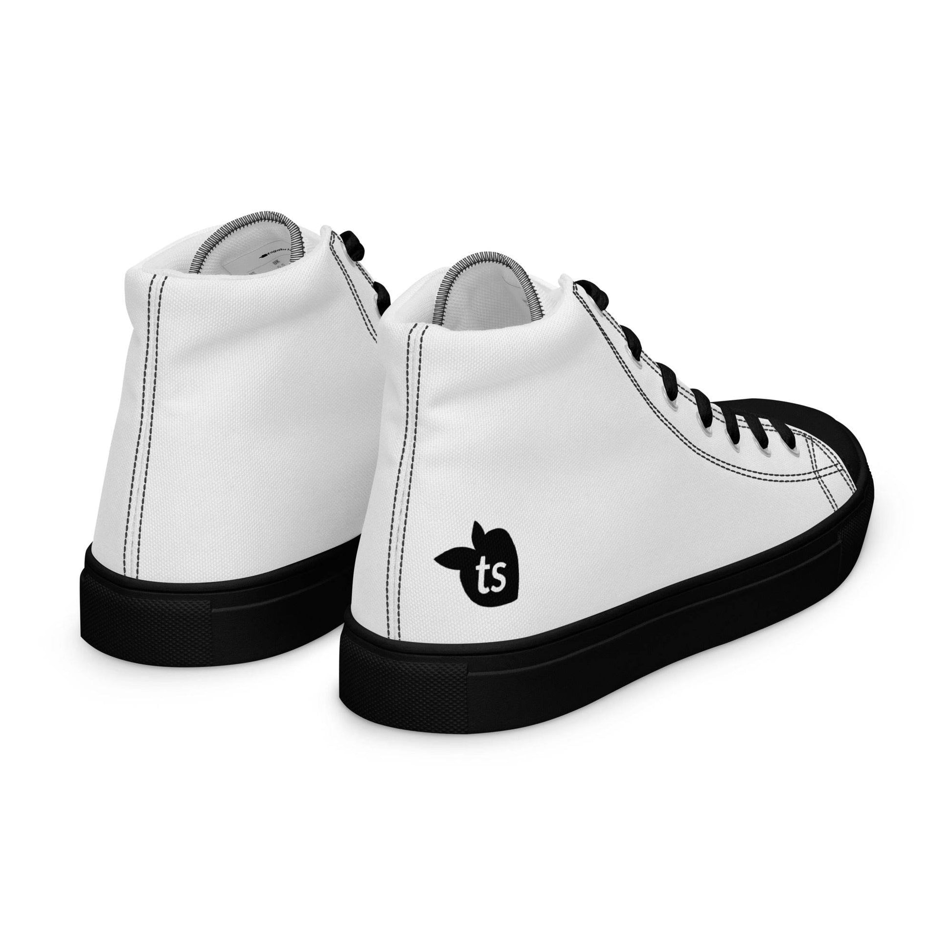 tsgabrielle • Men’s • High Top Canvas Shoes • Black Peach - tsgabrielle
