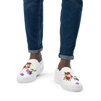 tsgabrielle • Men’s • TransFLOWer • Slip-On Canvas Shoes • White - tsgabrielle