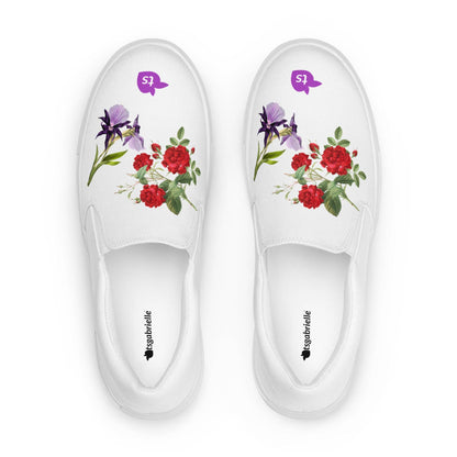 tsgabrielle • Men’s • TransFLOWer • Slip-On Canvas Shoes • White - tsgabrielle