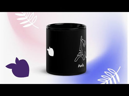 tsgabrielle • Paris • Glossy Mug • Black • Ceramic • 2 Sizes