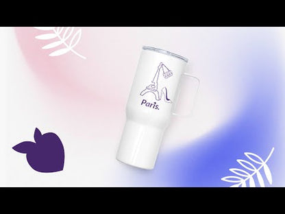 tsgabrielle • Paris • Tumbler • Stainless Steel • White • 2 Sizes – 25 oz & 40 oz