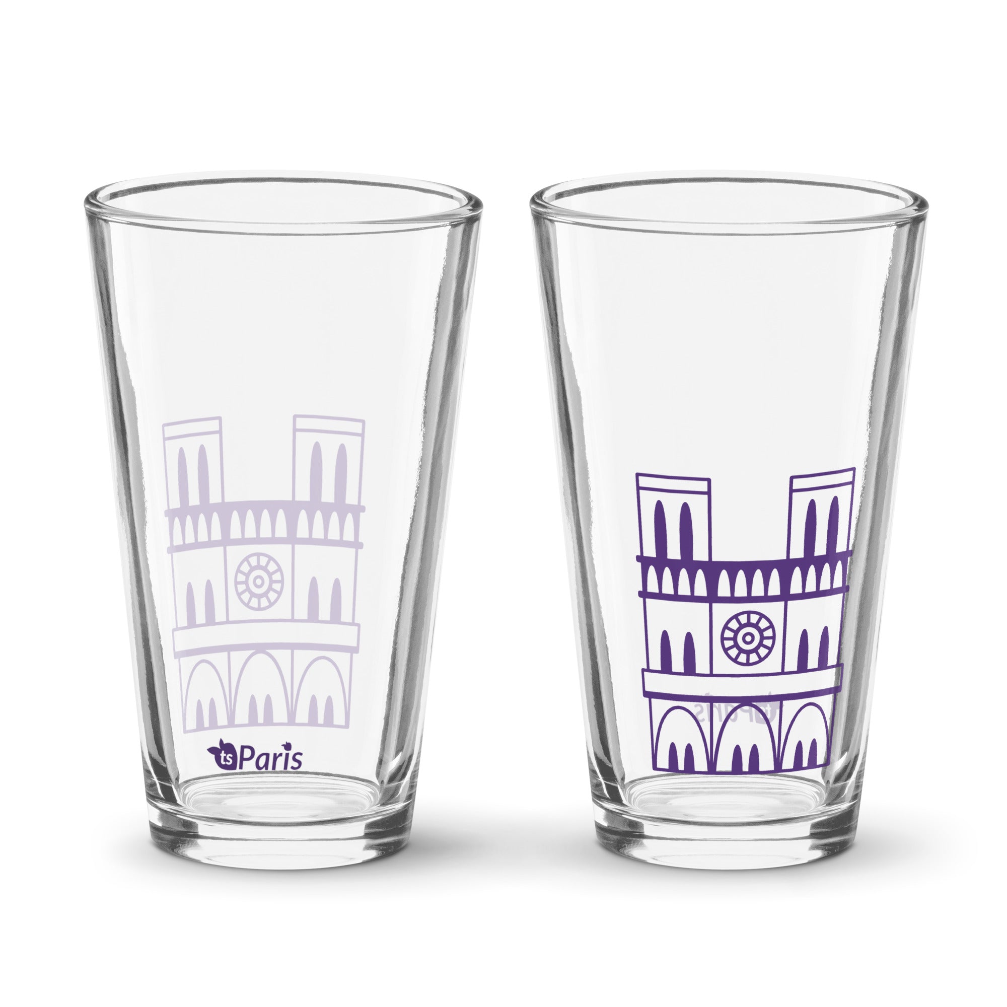 tsgabrielle® • Paris - Notre-Dame Cathedral • Shaker Pint Glass • 16 oz •