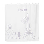 tsgabrielle® • Paris - Fashion Week • Shower Curtain • White • 180 × 188 cm