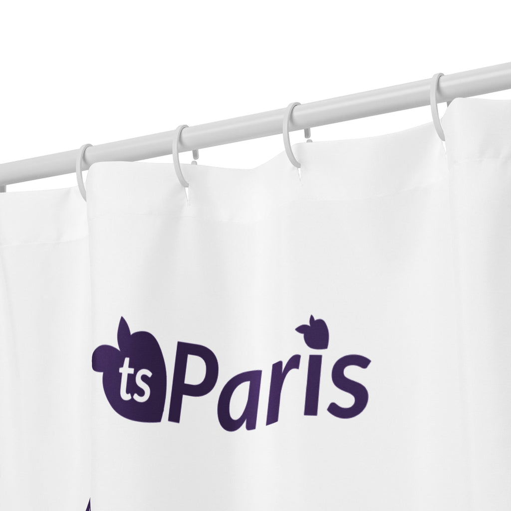 tsgabrielle® • Paris - Fashion Week • Shower Curtain • White • 180 × 188 cm