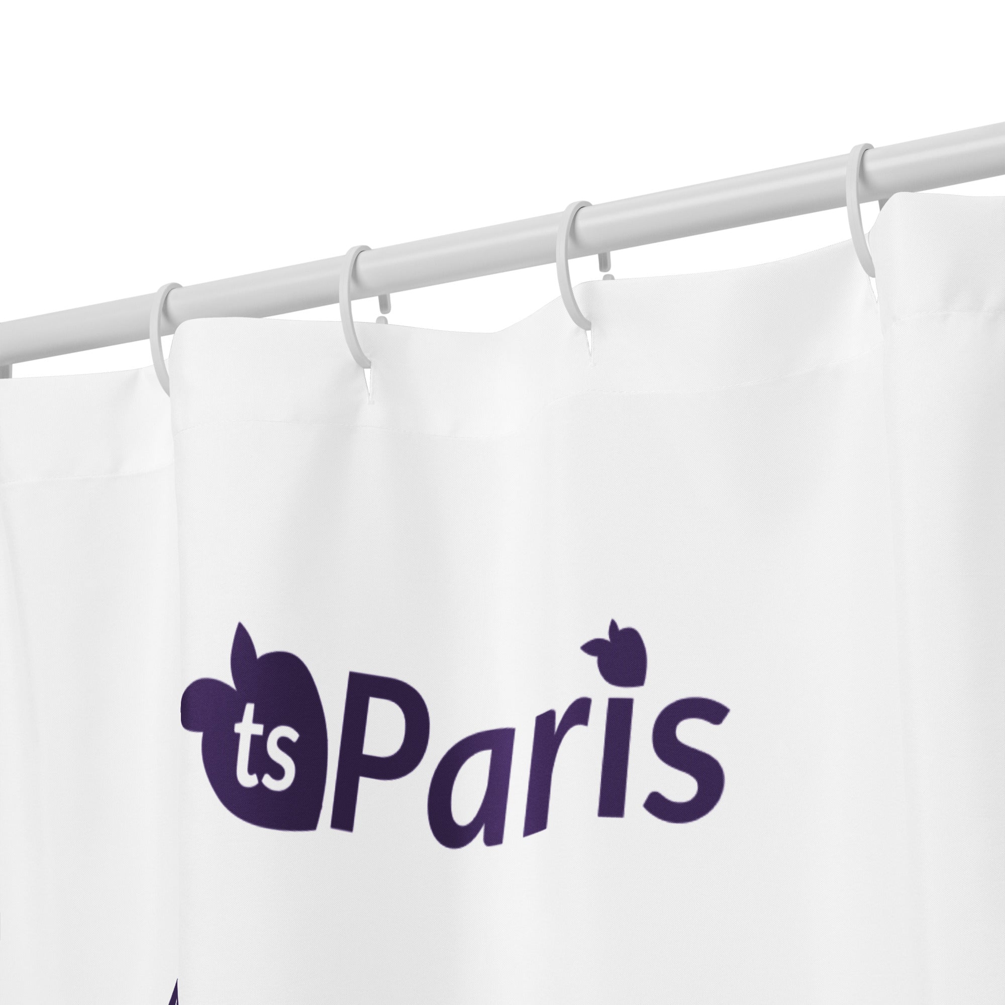 tsgabrielle® • Paris - Fashion Week • Shower Curtain • White • 180 × 188 cm