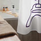 tsgabrielle® • Paris - Fashion Week • Shower Curtain • White • 180 × 188 cm